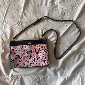 NWT Kate Spade Blue Floral Crossbody